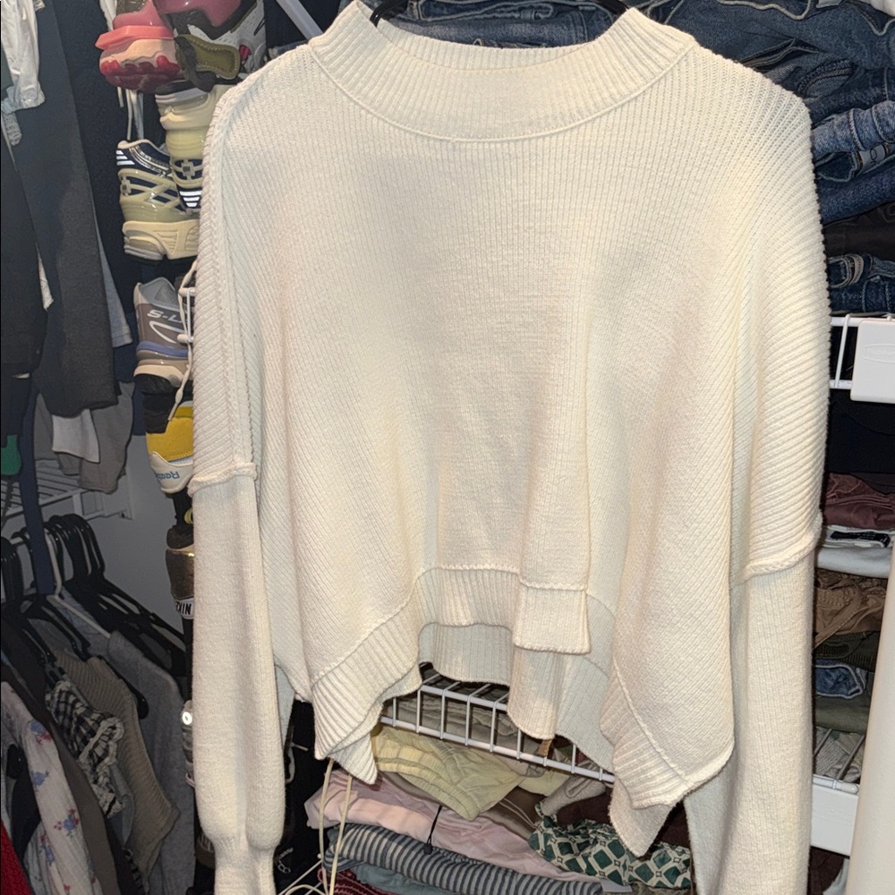 Free people easy street crop sweater